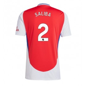 Arsenal William Saliba #2 Hjemme skjorte 2024-25 Kortermet